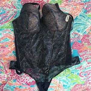 Adore Me Kwanda Plus 40DDD 1X Bustier & Thong